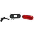 Lampa gabarit 124x49, LED, contur luminat, rosie, cu suport, 12-24V, W198 1400 Was