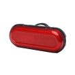 Lampa gabarit 124x49, LED, contur luminat, rosie, cu suport, 12-24V, W198 1400 Was