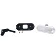 Lampa gabarit 124x49, LED, contur iluminat, cu suport, alba, W198 1401 Was