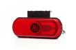 Lampa gabarit 134x53(71) cu suport, 20 LED-uri, rosie, cu proiectare lumina la sol, W240 1599 Was