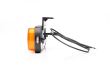 Lampa gabarit 134x53(71) cu suport, 20 LED-uri, galbena, cu proiectare lumina la sol, W240 1598 Was