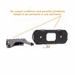 Lampa gabarit 134x53(71) cu suport, 20 LED-uri, galbena, cu proiectare lumina la sol, W240 1598 Was