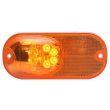 Lampa gabarit 159x74, LED, cu semnalizare, suport, galbena, W161 1152 Was