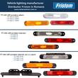 Lampa gabarit 170x23, LED, galbena, cu suport, 12-36V, cu catadioptru, FT-065 Z+K Fristom