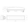 Lampa gabarit 180x43, LED, pozitie, Scania 4&R W19O 1422 Was