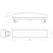 Lampa gabarit 180x43, LED, cu efect NEON, galbena, cu mufa, Scania 4&R W19ON 1423/I Was
