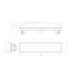 Lampa gabarit 180x43, LED Neon, Scania 4&R, fara mufa, W19ON 1423 Was