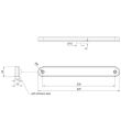 Lampa gabarit 225x28, LED, alba, autoadeziva, 12-36V, FT-195B Fristom