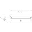 Lampa gabarit 225x28, LED, rosie, autoadeziva, 12-36V, FT-195C Fristom