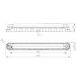 Lampa gabarit 236x22, LED, tip Neon, alba, 12-36V, FT-029-B Fristom  
