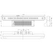 Lampa gabarit, 246x58, LED, rosie, W38 184ZO Was
