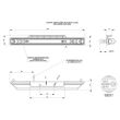 Lampa gabarit 255x24, LED, galbena, cu suport Hor49 LD 565 Horpol