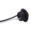 Lampa gabarit fi28, LED, incastrabila, galbena, LD 2629 Horpol