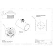 Lampa gabarit rotunda fi28, LED, incastrabila, alba, LD2631 Horpol