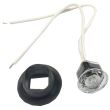Lampa gabarit fi28, cu LED, incastrabila (fi19.6), rosie FT-074C Fristom
