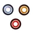Lampa gabarit fi28, cu LED, incastrabila (fi19.6), galbena FT-074Z Fristom
