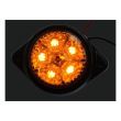 Lampa gabarit fi60, LED, galbena, cu suport cu urechi, 24V, 1465