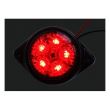 Lampa gabarit fi60, LED, rosie, cu suport cu urechi, 24V, 1466