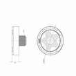 Lampa gabarit fi65, cu LED, incastrabila, alba W79 Star 896 Was