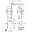 Set 2 lampi gabarit 90mm, 1081 L/III + 1081 P/III, stanga si dreapta, Was