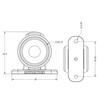 Lampa gabarit cu brat 55mm, LED NEON, 3 functii,  202017 Autoprom