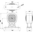Lampa gabarit brat 68mm, LED, FT-141A Fristom