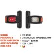 Lampa gabzrit cu brat 84mm, picior drept, cu Led, 3 functii, FromPlas FR0130
