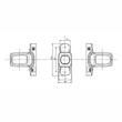 Lampa gabarit brat 84mm, Led NEON, 3 functii, stanga W62N LOGO 2053NL Was 