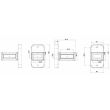 Lampa gabarit brat 87mm, LED, 4 functii, W168.11.3 1450 Was