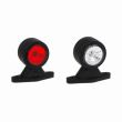 Lampa gabarit cu brat drept 88mm, FT-009-A, LED, alb-rosie, dispersor fi66, 12-36V Fristom
