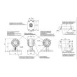 Lampa gabarit cu brat drept 95mm, 411, LED, alb-rosie, 12-24V Was  