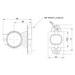 Lampa gabarit brat 96mm, LED, 3 functii, dreapta, 12-36V  FT-140A-P Fristom