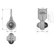 Lampa gabarit cu brat 98mm, LED, stanga, LD368L Horpol