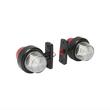 Lampa gabarit brat 105mm, LED, Old School, alb-rosu, Formplas BK69476