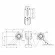 Lampa gabarit brat 108mm, oblic 45°, LED, 12-24V, alb-rosie, stanga W21.7W 501BCL Was 