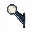 Lampa gabarit brat 108mm, oblic 45°, LED, 12-24V, lentile incolore, dreapta W21.7W 501P Was 