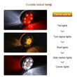 Lampa gabarit brat, 110mm, LED, 12-24V, cercel oglinda, alb-galben-rosu, YZ-0