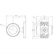 Lampa gabarit cu brat 110mm, LED, Old School, universala, Retro Design FT-147 A B/C LED Fristom