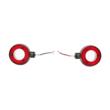 Lampa gabarit brat 120mm, LED, 12-24V, cercel oglinda, alb-rosu, BK69541