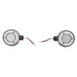 Lampa gabarit brat 120mm, LED, 12-24V, cercel oglinda, alb-rosu, BK69543
