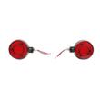 Lampa gabarit brat 120mm, LED, 12-24V, cercel oglinda, alb-rosu, BK69543