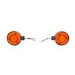 Lampa gabarit brat 120mm, LED, 12-24V, cercel oglinda, galben-rosu, BK69544