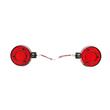 Lampa gabarit brat 120mm, LED, 12-24V, cercel oglinda, galben-rosu, BK69544