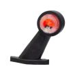 Lampa gabarit cu brat oblic 45°, 130mm, bec, alb-rosie, 12-24V, FT-033-C Fristom
