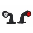 Lampa gabarit cu brat cu cot 90°, 130mm, LED, alb-rosie, 12-36V, FT-009-D Fristom