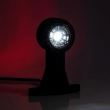 Lampa gabarit cu brat drept, 130mm, LED, alb-rosie, 12-36V, FT-009-B Fristom