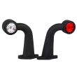 Lampa gabarit cu brat cu cot 90°, 175mm, LED, alb-rosie, 12-36V, FT-009-F Fristom