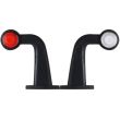 Lampa gabarit cu brat cu cot 90°, 175mm, bec, alb-rosie, 12-24V, FT-033-F Fristom 