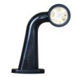 Lampa gabarit brat 187mm, oblic 45°, LED, AngelEye, stanga, 499BCL WAS