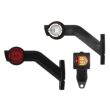 Lampa gabarit cu brat 190 lung, cotit la 45°, LED, 3 functii alba, rosie si galbena, stanga 12-36V, FT-140F-L Fristom